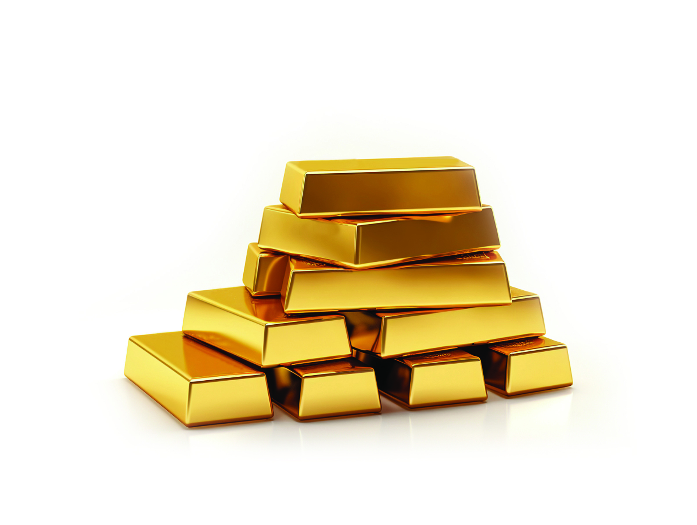 Stack of gold bars representing gold investments and precious metals scams targeting seniors